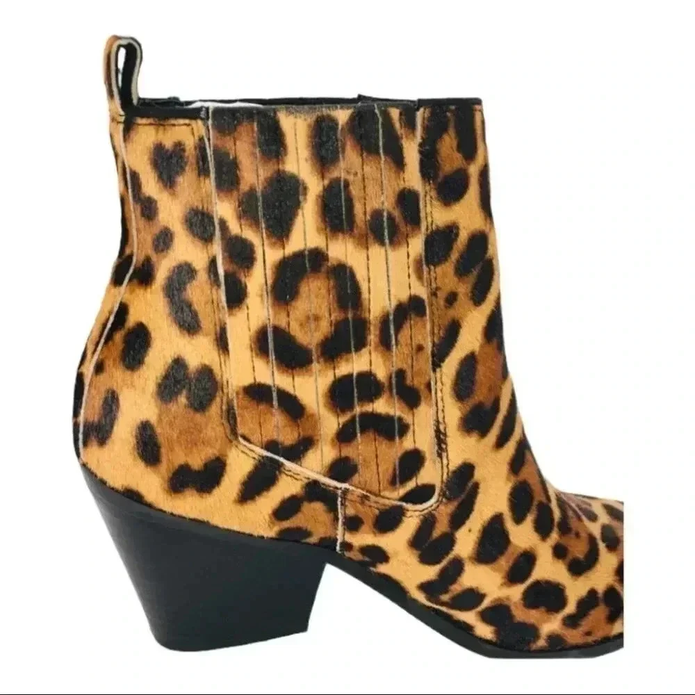 Nine West Lexa Calf Hair Ankle Booties Size 6.5M - Picture 11 of 13